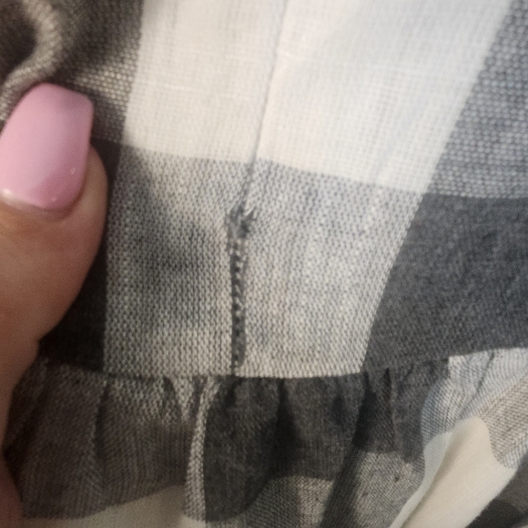 Roolee Gray and White A-Line Raglan 3/4 Sleeve XXS (5329) - Picture 5 of 9